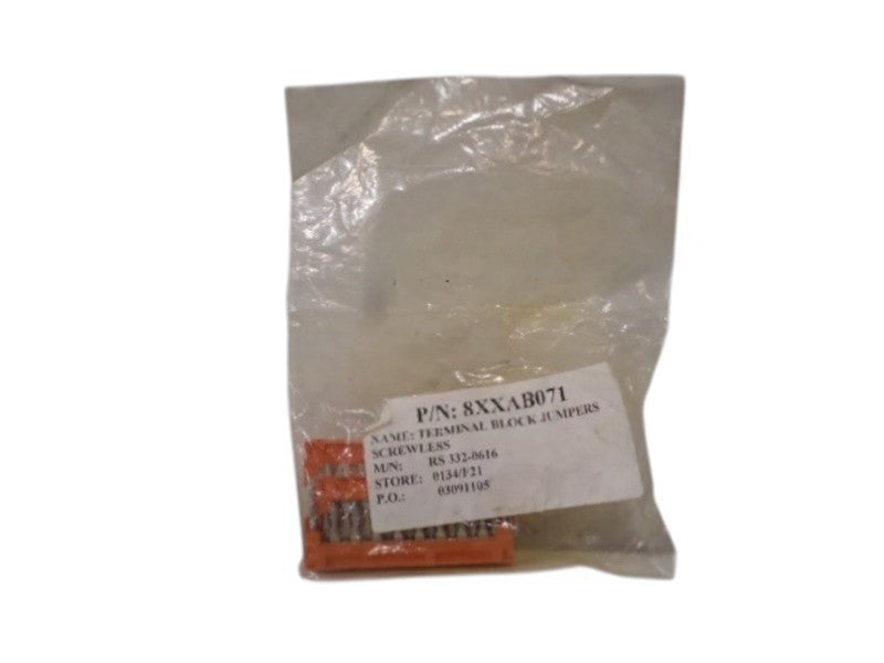 RS 332-0616 TERMINAL BLOCK JUMPERS SCREWLESS  NSMP