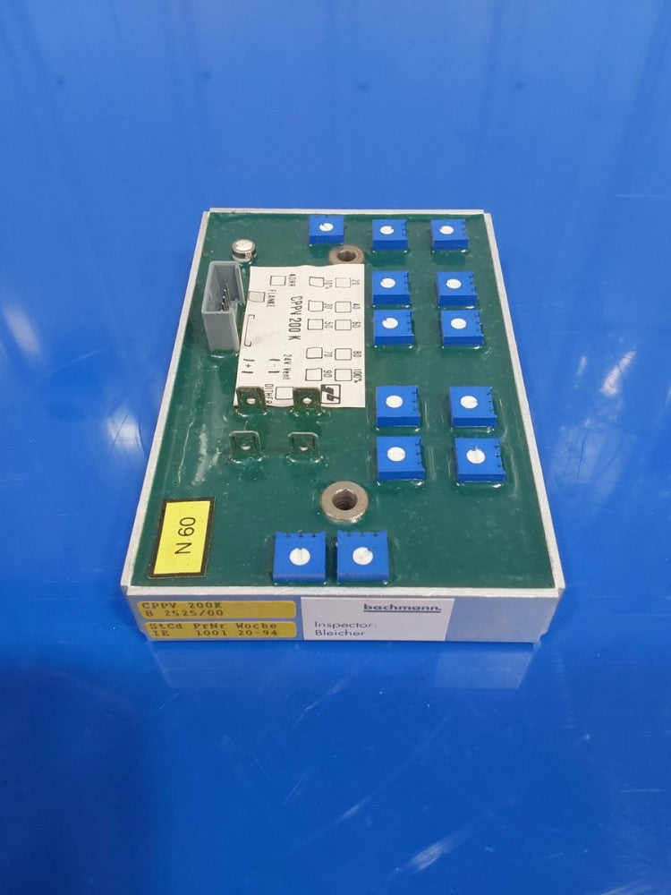 BACHMANN ELECTRONIC B 2525/00 Amplifier CPPV 200K CPPV200K