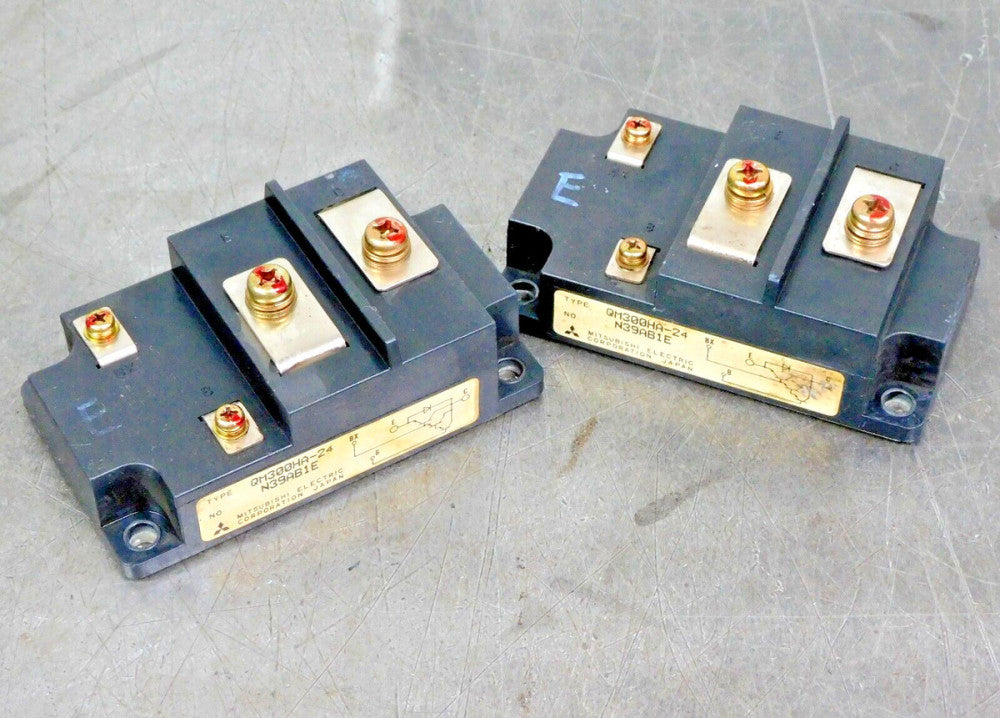 Mitsubishi Electric QM300HA-24 Transistor Module N39AB1E 300A 1200V Lot of Two 2