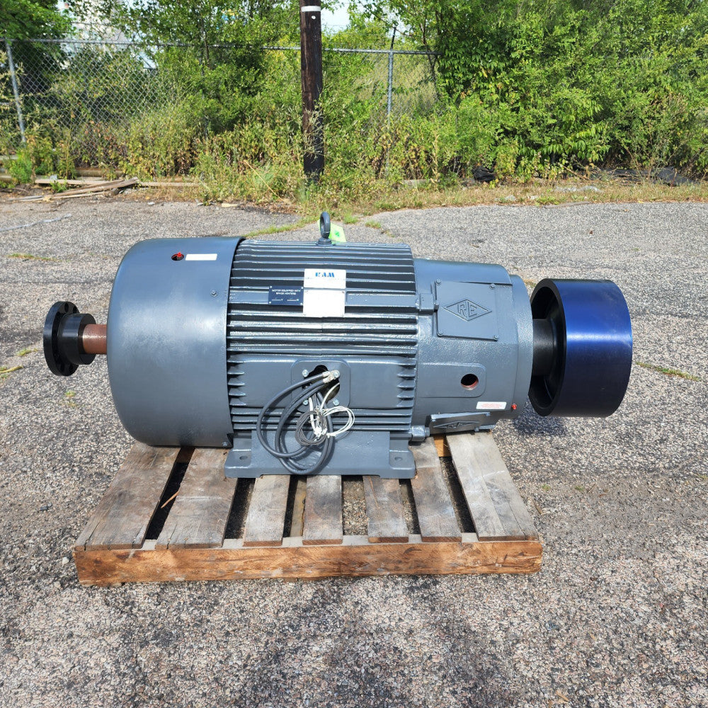 REBUILT REULAND 75 HP ELECTRIC MOTOR 460 VAC 3 PHASE 445Y 900 RPM 0750F2AAN0001