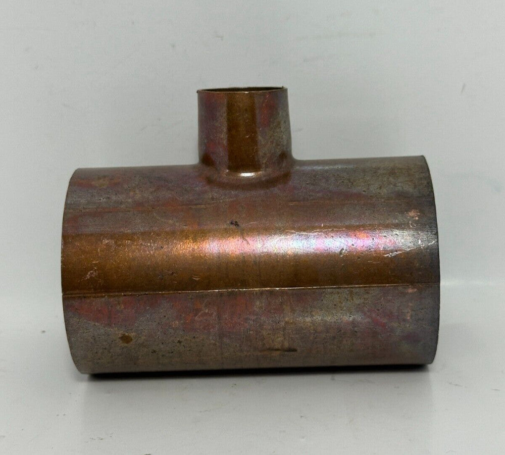 1pc Cello WPT-32-32-12 Reducing Tube Tee, 2 x 2 x 3/4 in, C x C x C, Wrot Copper