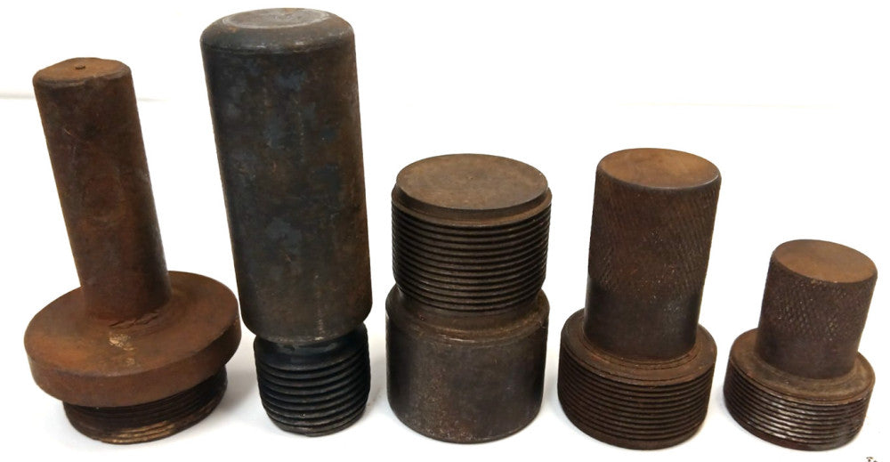 THREAD PLUG ASSORTED LOT OF 5  STEEL
