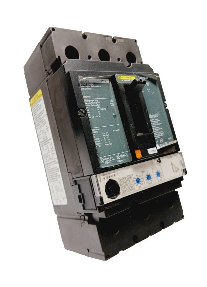 SQUARE D 250 AMP CIRCUIT BREAKER 3 POLE 600 VAC  NJGF3625CU33XY011