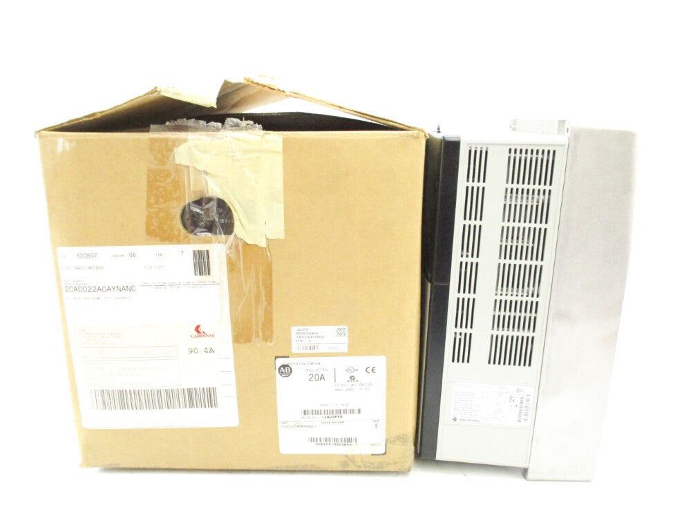 ALLEN BRADLEY 20AD022A0AYNANC0 SER. A F/W 3.003 432-528VAC 19.8A NSMP