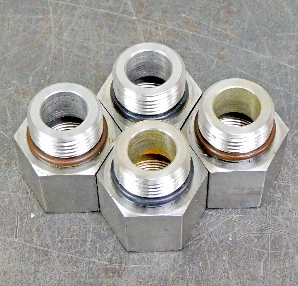316 Stainless Steel Hex Nipple Fitting 3/4 in. Male-Female NPT Lot of Four (4)