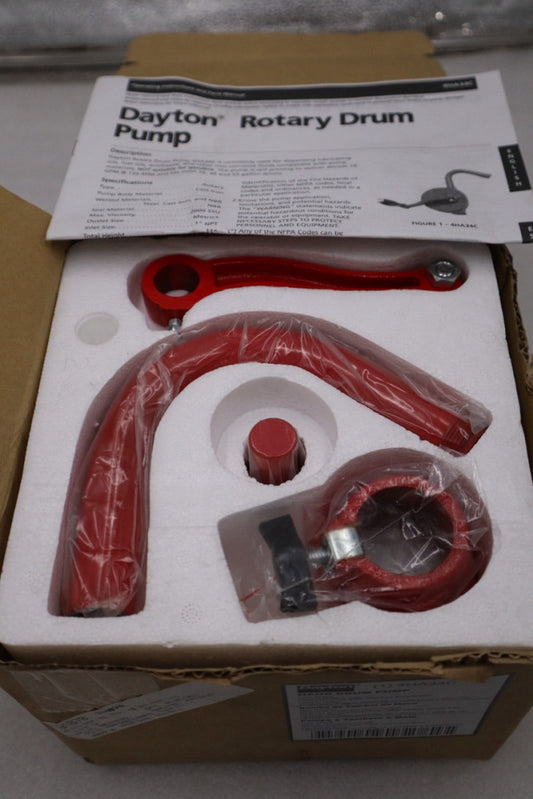 4HA34C Dayton 1" Rotary,  Hand  Drum Pump, Cast Iron, Buna Rubber NEW STOCK H829