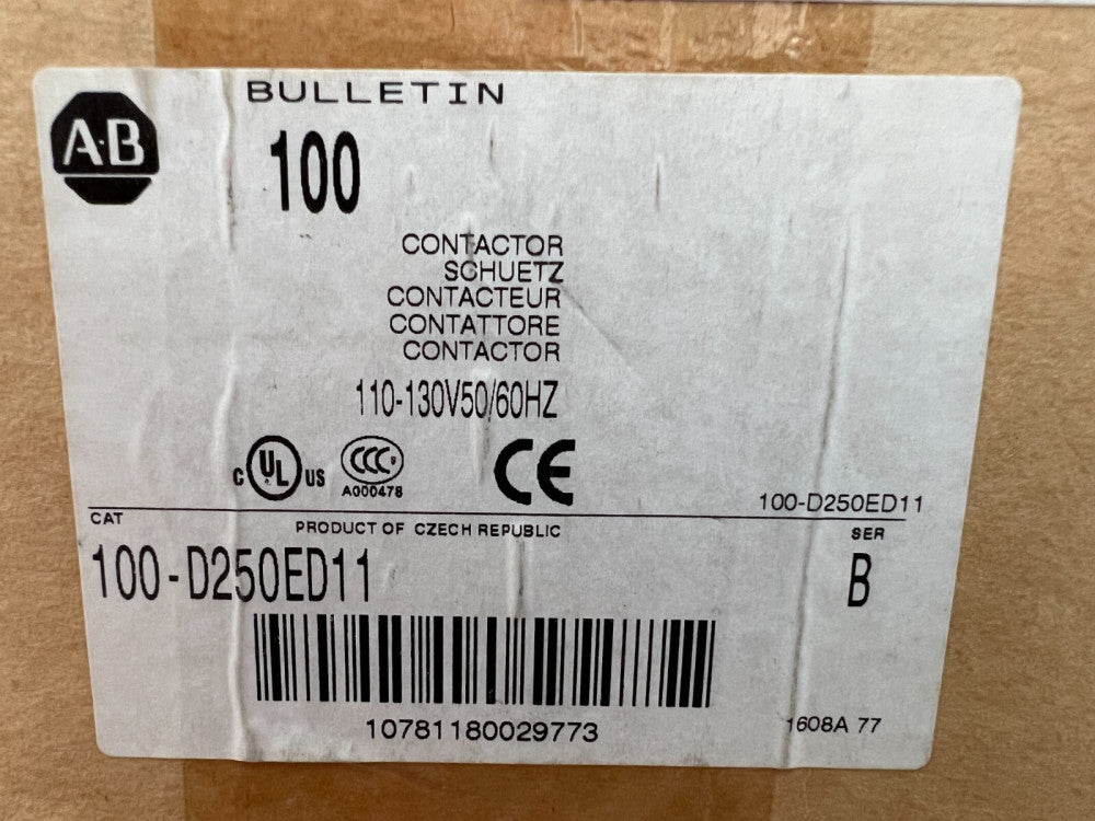 ALLEN BRADLEY, CONTACTOR 100-D250ED11, 110-130V, 50/60HZ,NIB! MAKE OFFER