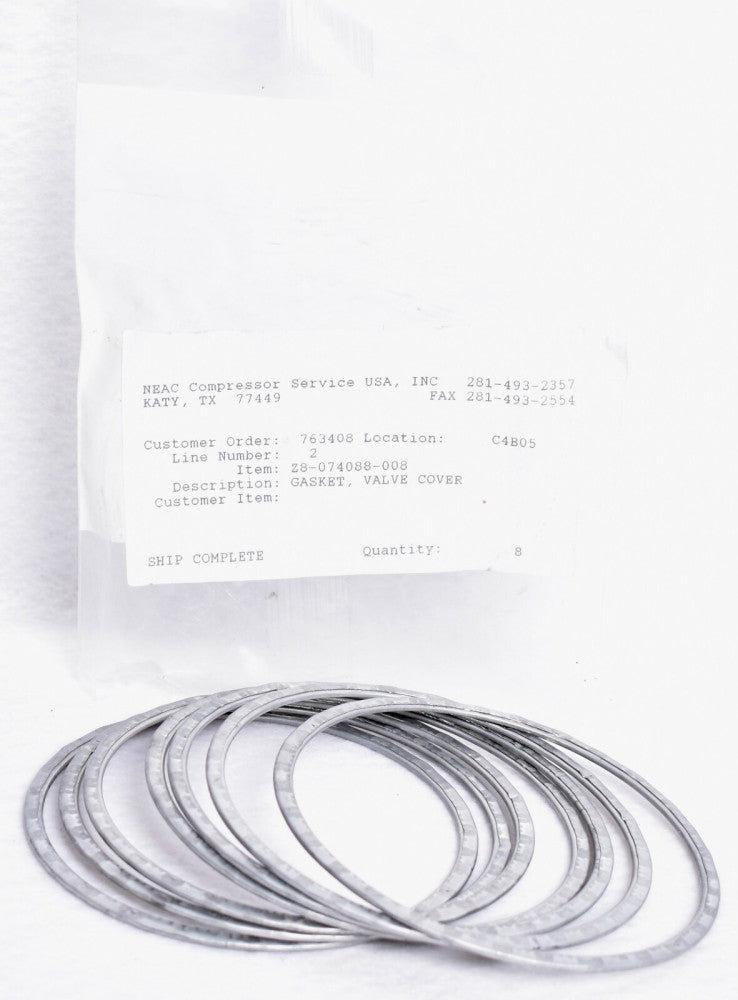 7 Count NEAC AIR Compressor Service Valve Seat Gaskets  Z8-074088-008
