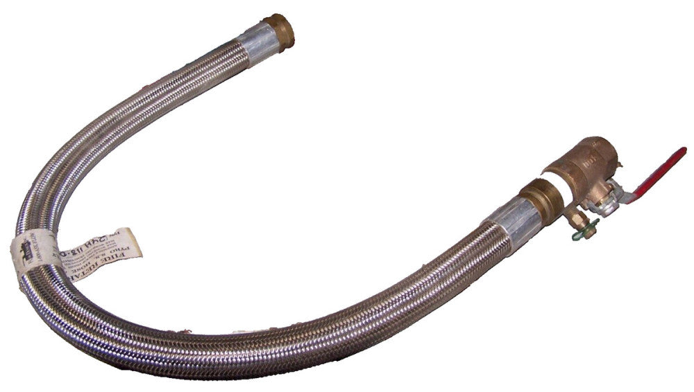NEW FLOW DESIGN FIRE RETARDANT 1" PYRO SS HOSE W/ BRASS VALVE  24H118-068-RS