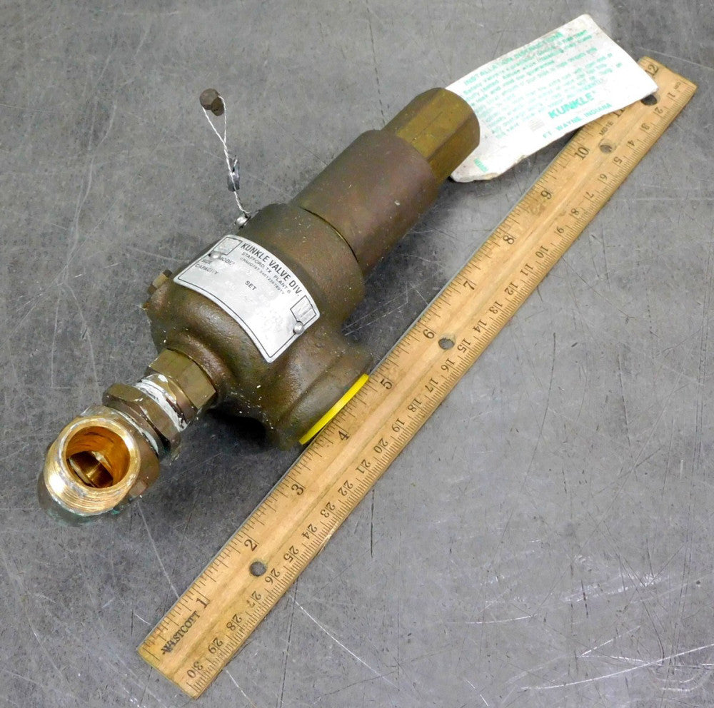Kunkle - 918B-DCB01 Safety Pressure Relief Valve 1/2 in. NPT 200 PSI