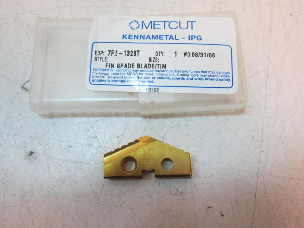 Kennametal 7F2-1328T Carbide FIN Spade Drill Blade TiN Insert New
