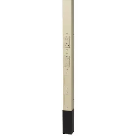 Hubbell Wiring Device-Kellems Hblpp12ai Alum Srvice Pole,Ivory,12 Ft. 2"L,2.13"W