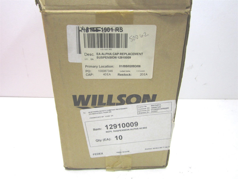 Willson 12910009 Replacement 4 Point Suspension w/ Pin Lock Adjustment - Qty 12