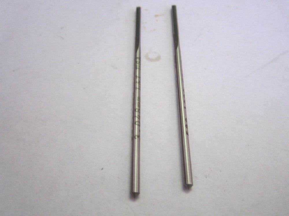 #31 - 0.12" X 7/8" X 3-1/2" HSS RH 4 Flute Chucking Reamers NEW - Lot of 2 