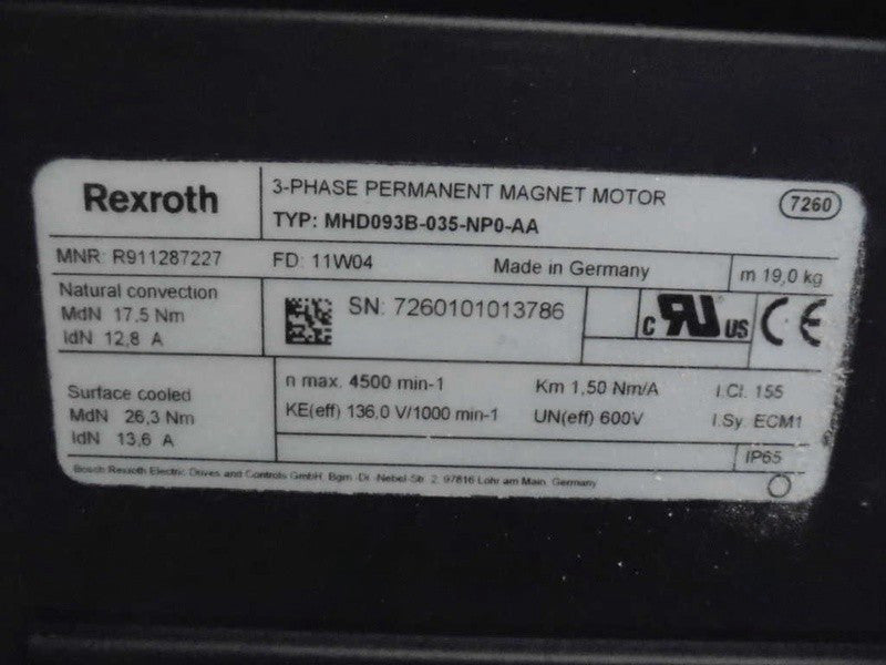REXROTH MHD093B-035-NP0-AA  NSNP