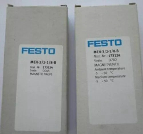 NEW Festo MEH-3/2-1/8-B 173124 Solenoid Valve