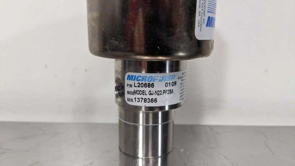 Micropump GJ-N23.JF1S.A Precision Drive Gear Pump 0.64 ml/rev 500-5500 RPM GJ-N2