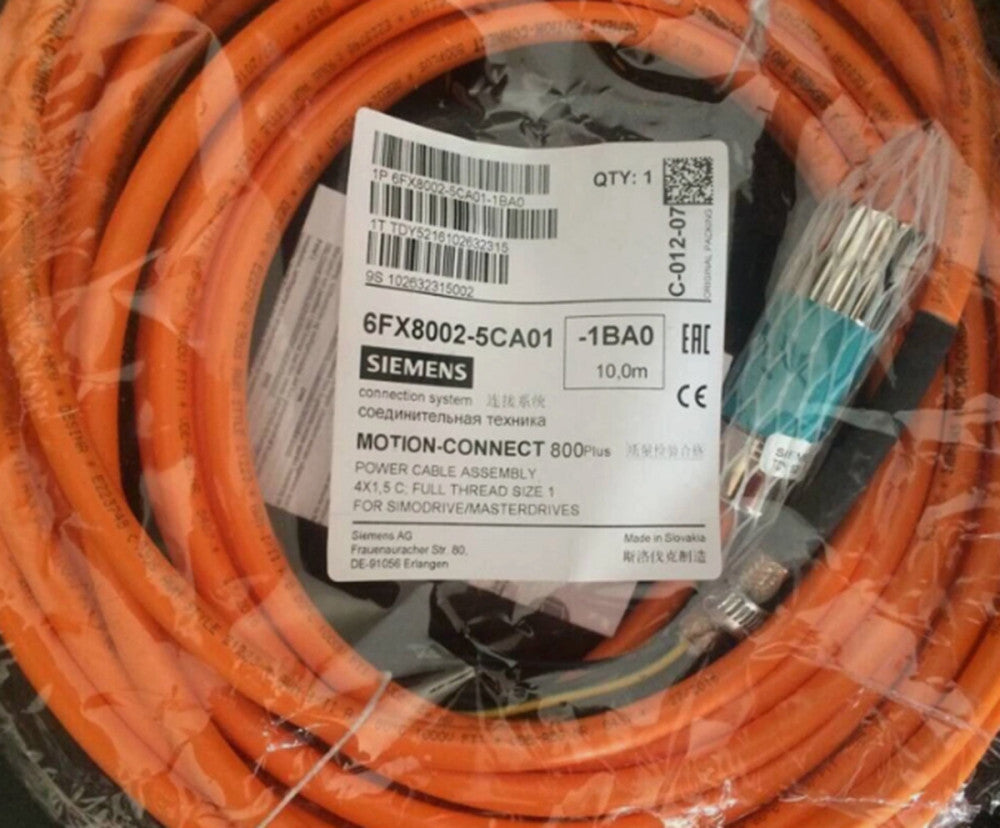 One Brand New SIEMENS power cable 6FX8002-5CA01-1BA0 10M