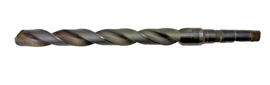 #4 MORSE TAPER SHANK DRILL BIT, SPIRAL 2 FLUTE, OAL 20-1/2"