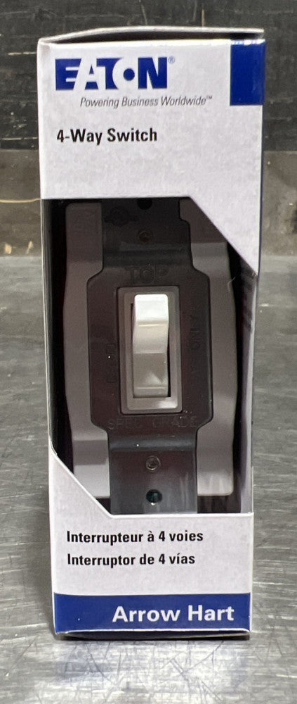 Eaton Arrow Hart 4-Way Switch - White - WD1242-7W-BOX Nos Surplus