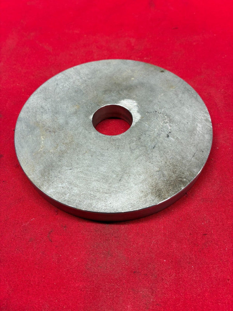 UNBRANDED STEEL WASHER INS DIA: 1" OUT DIA: 4-3/4" HEIGHT: 1/2"