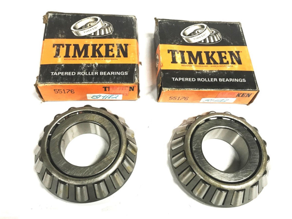 Timken Tapered Roller Bearing Cone 55176 [Lot of 2] NOS