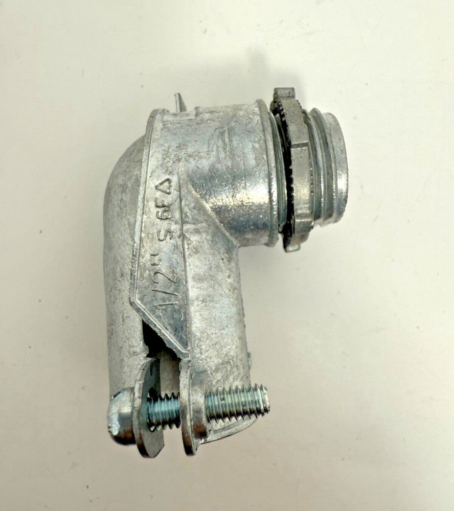 24pc Hubbell Raco 2692 1/2" 90º Angle Connector Squeeze Type Zinc