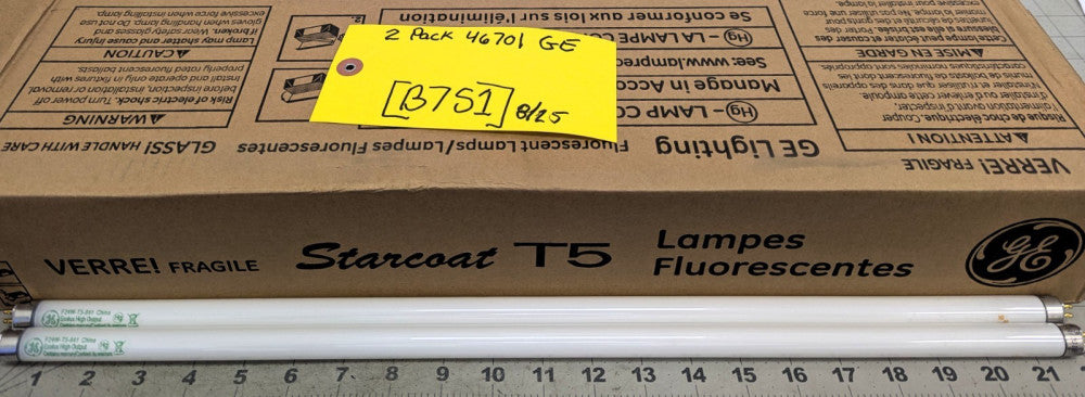 2 Pack 22” F24T5 4100K 2000 Lumens GE 46701 F14 T5 36000 Hour [B7S1]