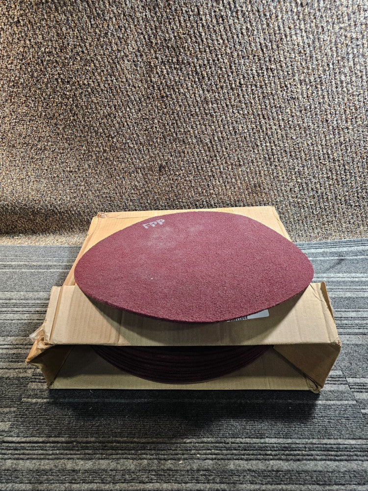 (QTY 10)Virginia Abrasives 416-2520 Maroon Surface Prep Pads 20" Aluminum Oxide