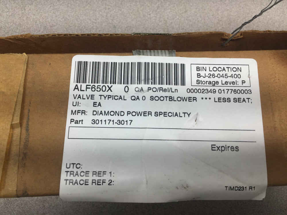 NEW IN BOX DIAMOND POWER VALVE STEM DISC ASSY 301171-3017