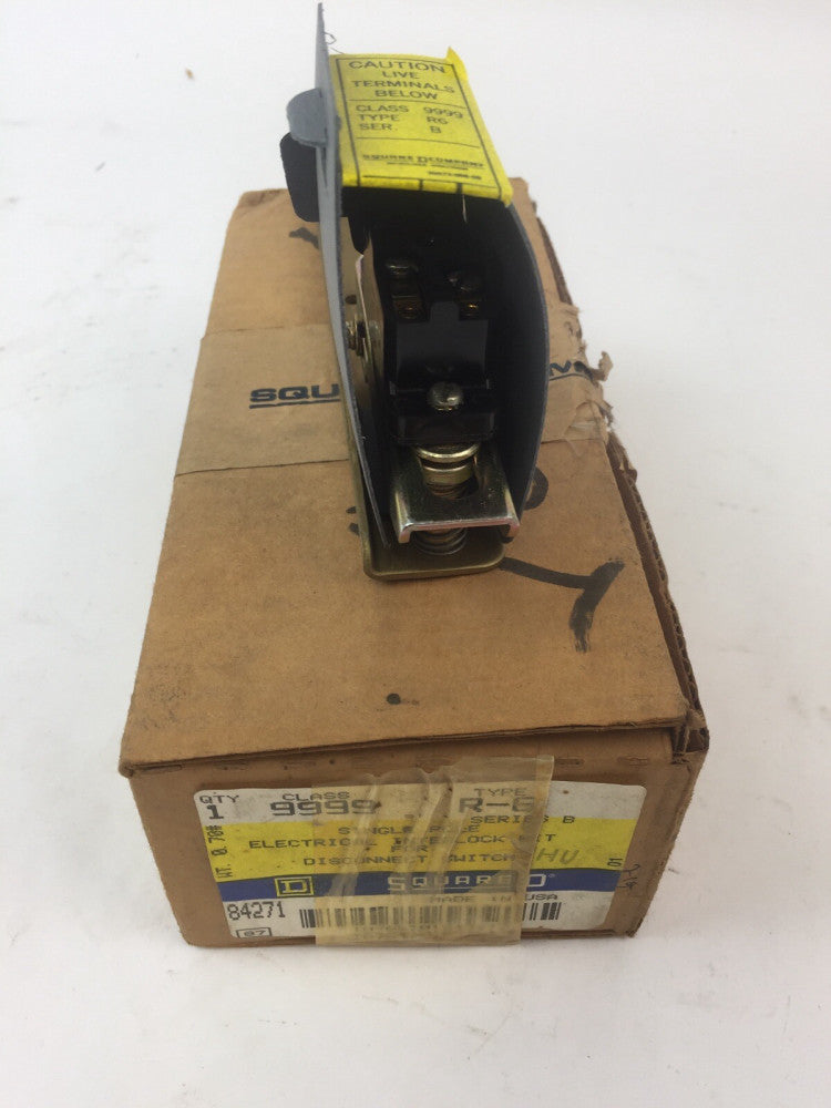 SQUARE D 9999 R-6 SINGLE POLE ELECTRICAL INTERLOCK FOR DISCONNECT SWIT ...