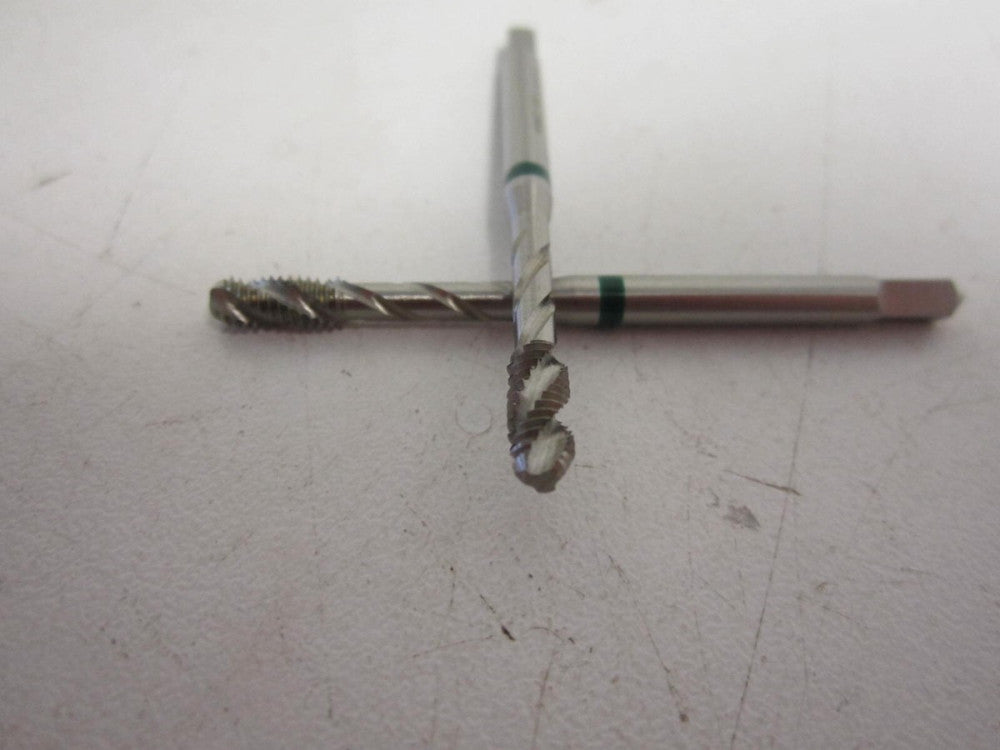 6-40 HSSE 2B UNF Green Band Modified Bottoming Chamfer Carbon Steel Tap - Qty 2 