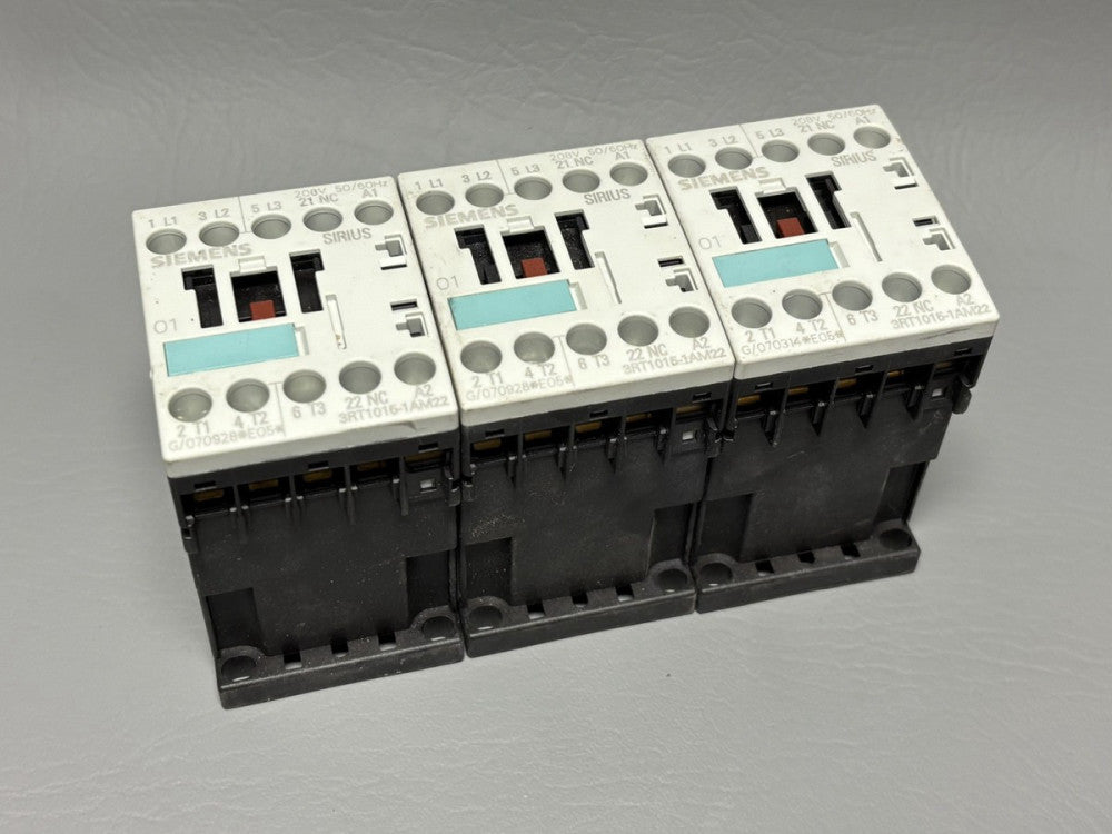 3- Siemens 3RT1015-1AM22 Sirius Power Contactor 3RT10151AM22