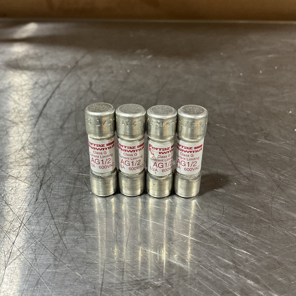 Ferraz Shawmut AG1/2, 600VAC, Current limiting Fuse, pack of 4, NOS