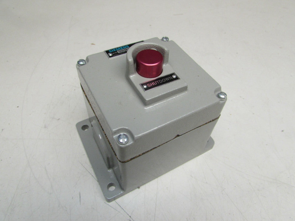 SIEMENS PUSH BUTTON STATION "SHUTDOWN" 50HA1E811R NEW SURPLUS NO BOX MAKE OFFER 