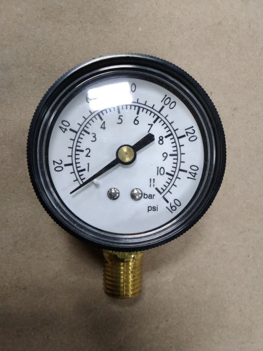 0-160 PSI Gage 2" Face 1/2" NPT F16