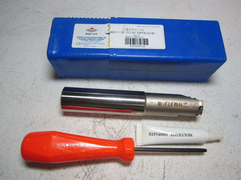 ZCCCT (4350000730) XMR01-1.00″-G1.00″-WP06-02-M High Feed Indexable End Mill