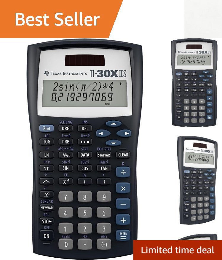 Portable TI-30XIIS Scientific Calculator - Perfect for Engineering & Statistics