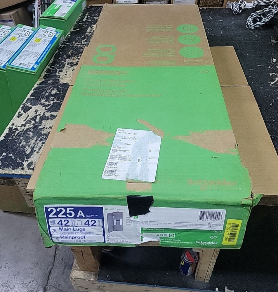 NEW Square D QO342L225GRB Loadcenter 225A Main Lug 240V N3R