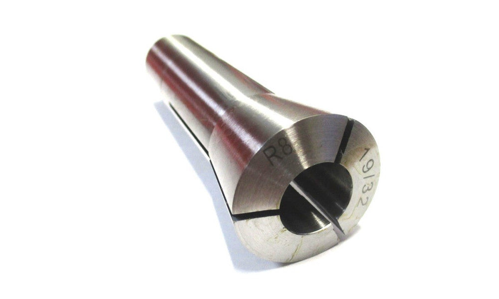NEW 19/32" Size 7/16-20 Drawbar Thread 0.0007" TIR Steel R8 Collet