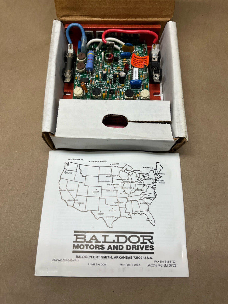 Baldor BC141 DC Motor Speed Control 115VAC 50/60Hz