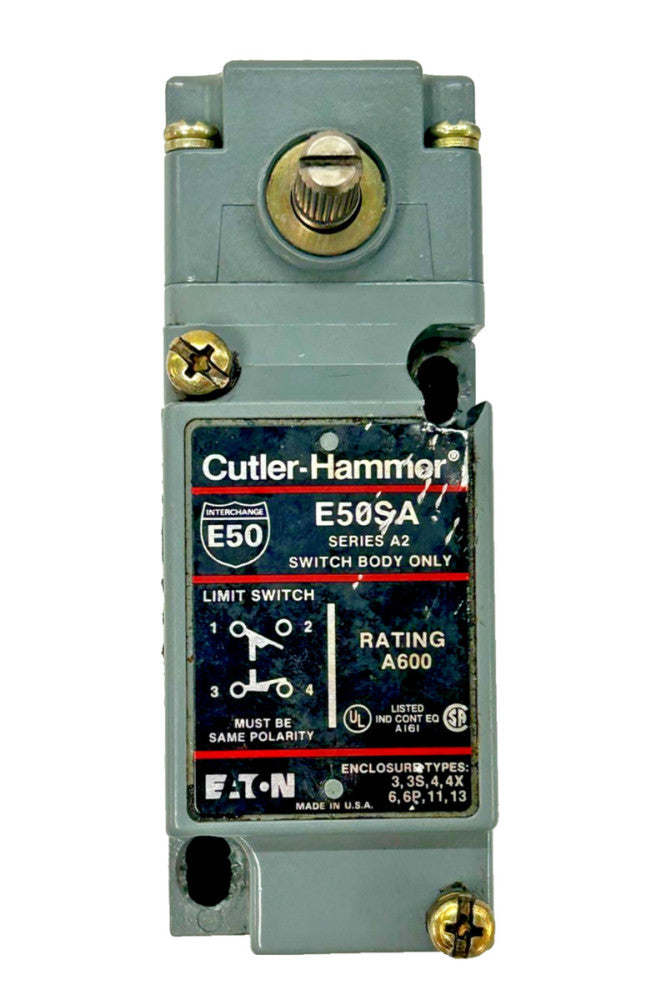 CUTLER-HAMMER LIMIT SWITCH HEAD/BODY, E50DR1, E50SA, E50RA