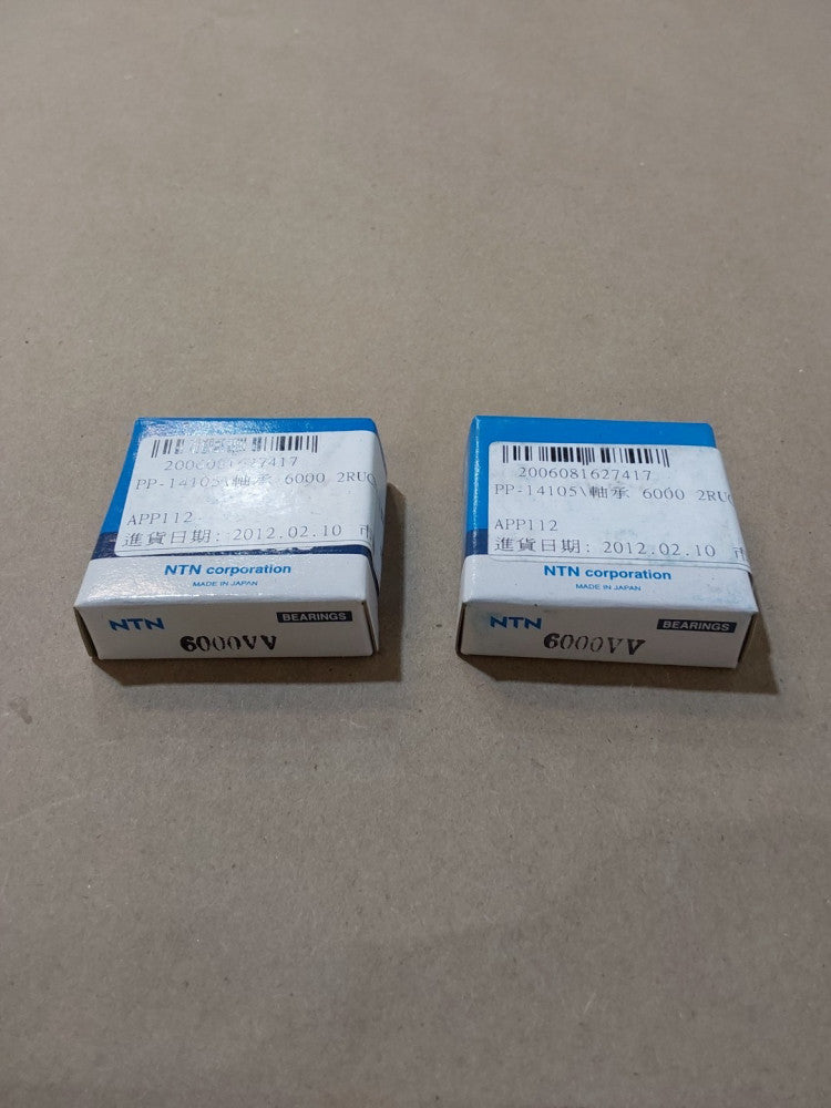 NTN Bearing Deep Groove 6000VV Ball Bearings Lot Of 2 