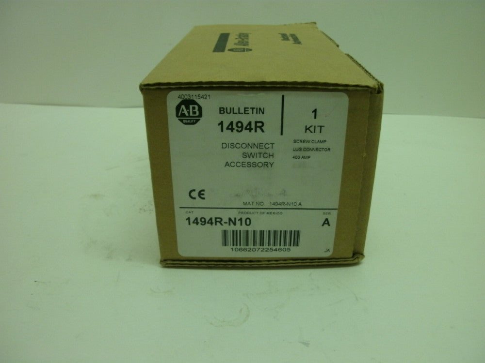 ALLEN BRADLEY 1494R-N10 SER A DISCONNECT SWITCH ACCESSORY 400 AMP NEW IN BOX