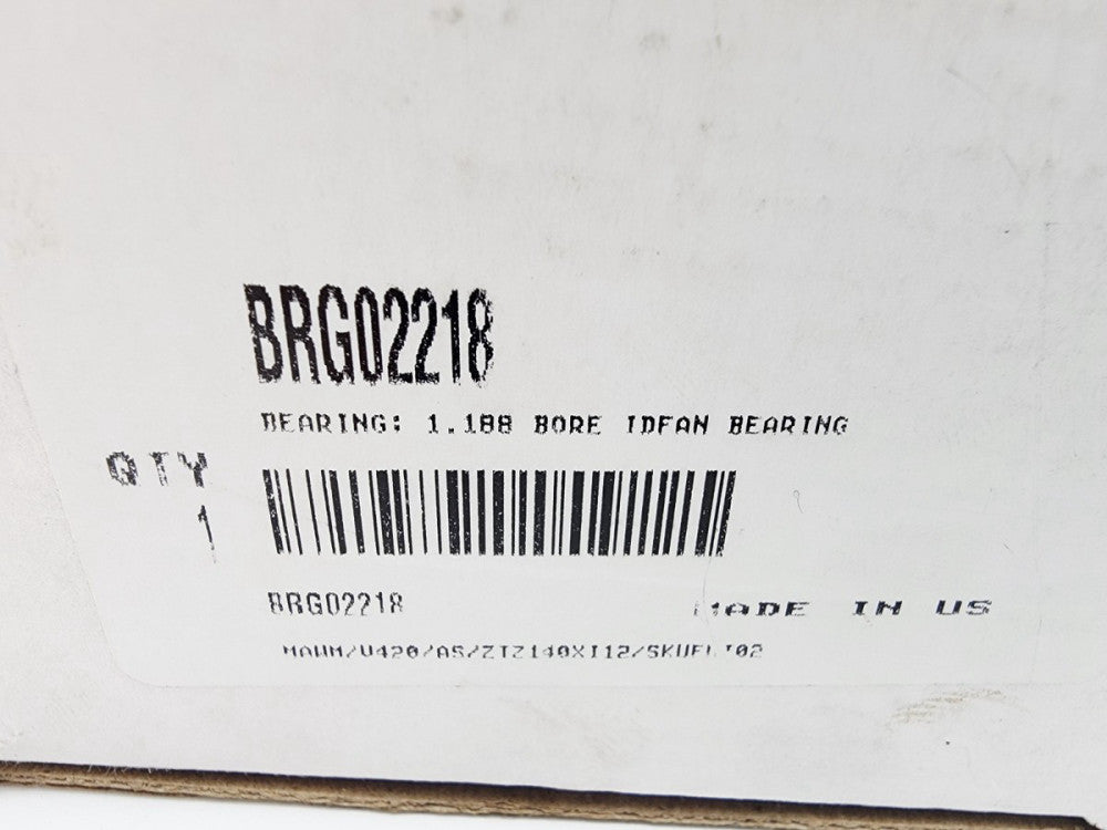 Trane BRG02218 TRP BEARING; 1.188 BORE IDFAN BEARING