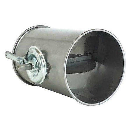 Nordfab 8010005236 Round Butterfly Dampers, 4 In Duct Dia, 304 Stainless Steel,