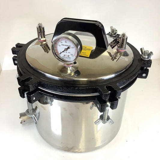 12L Pressure Steam Autoclave Sterilizer Stainless Lab Equipment Baoshishan *READ