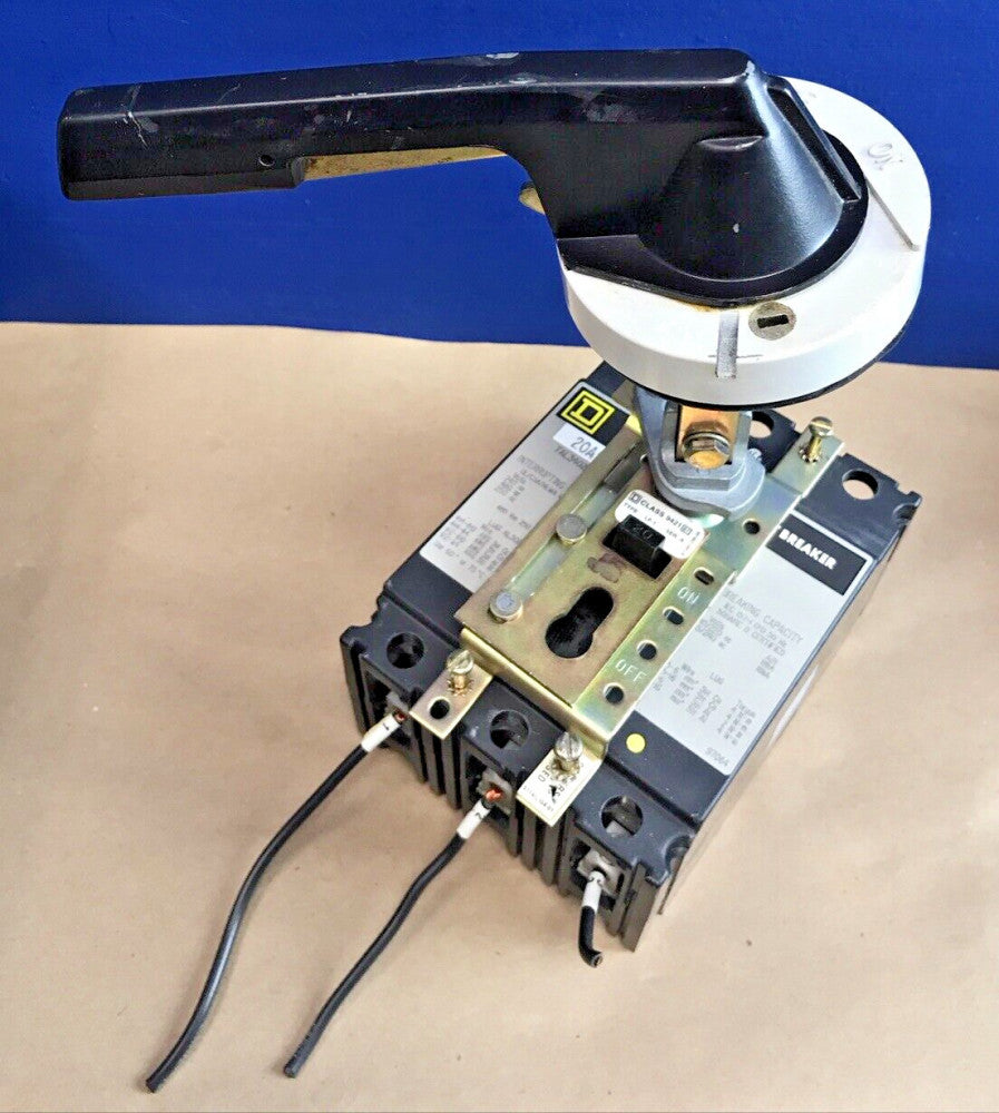 Square D FAL34020 Circuit Breaker 20A w/ LH-46 Operator Handle & LF-1 Mechanism