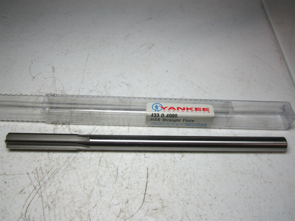 Yankee (433) 0.4980 High Speed Steel 6 Flute Straight Flute Reamer