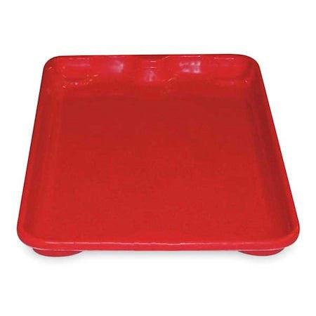 Mfg Tray 7803185280 Lid, 12 1/2 In L, 19 3/4 In W, Red, Fiberglass